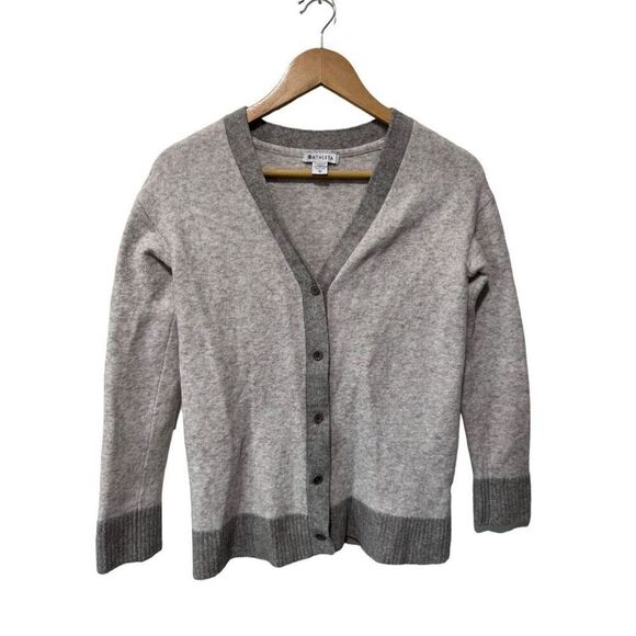 Athleta Westlake Gray Cardigan Sweater Wool Blend Button Front XS Athleisure - Picture 2 of 13